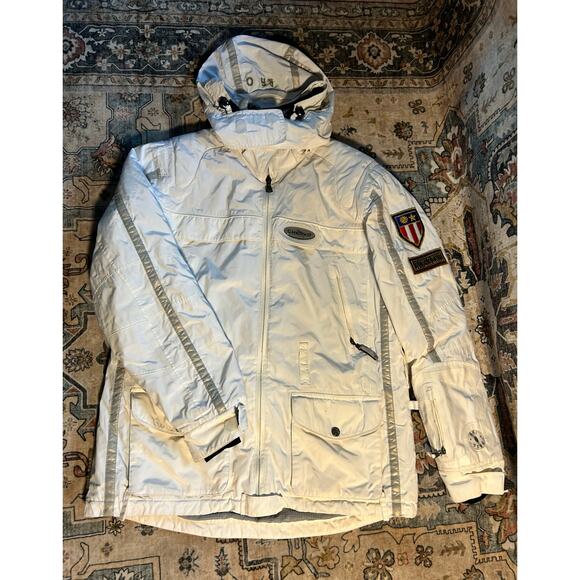 Chervo Sports Jackets & Blazers - Chervo Italian Snow jacket Skii Snowboarding white Coat Women's Medium